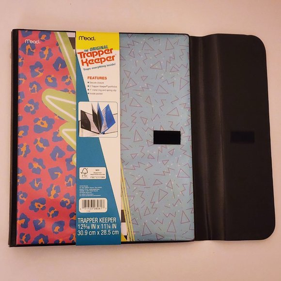 NWT Mead Original Trapper Keeper Binder - 80s 90s Vintage Retro Funky Style - Picture 7 of 9